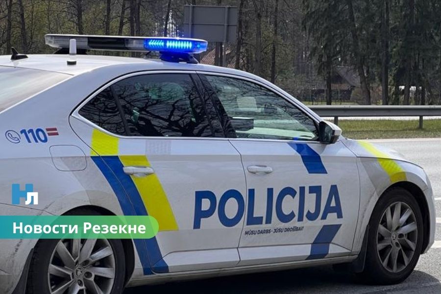 🚨 В Резекне задержан водитель Audi, который сел за руль без прав.