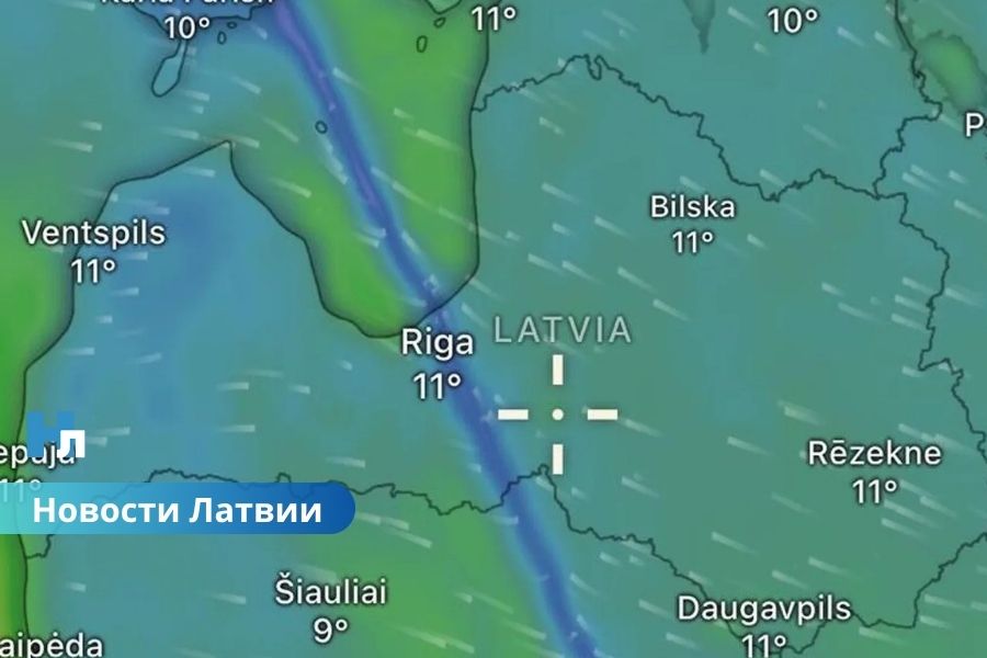 🌪️ «Что происходит над Балтией?» Метеоролог объяснил необычную «длинную полосу» на карте погоды.