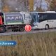 ВИДЕО: авария на Лиепайском шоссе: рейсовый автобус столкнулся с мусоровозом.