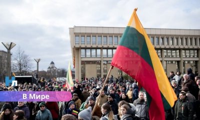 Тысячи людей вышли к Сейму Литвы: общество протестует из-за угроз будущему государства.