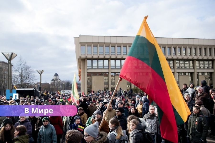 Тысячи людей вышли к Сейму Литвы: общество протестует из-за угроз будущему государства.