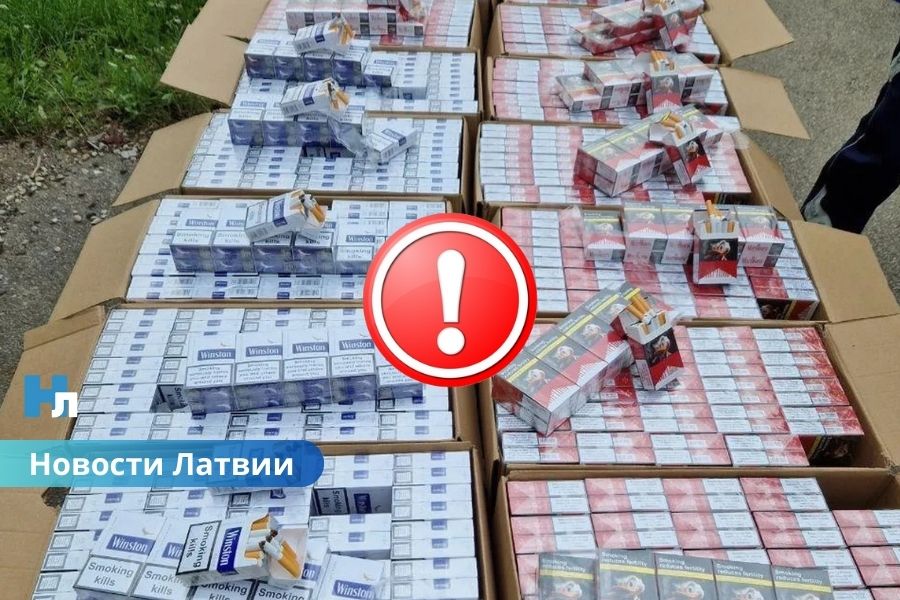 В Огре поймали мужчину с 320 000 контрабандных сигарет: полиция удивлена масштабом находки.