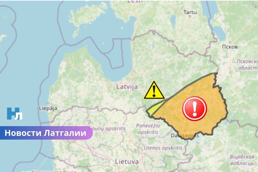 В Латгалии объявлено оранжевое предупреждение из-за гололедицы и желтое – из-за снегопада.