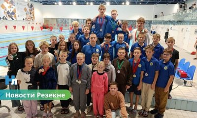 Юные пловцы из Резекне блестяще выступили на соревнованиях “Олимпийский дух” в Валмиере!