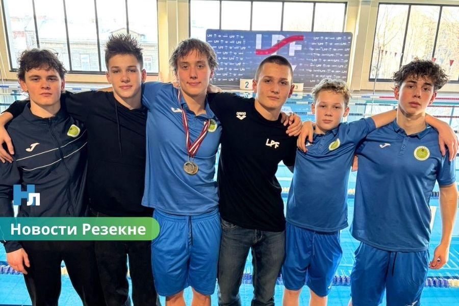 Сильное выступление в Лиепае: пловцы Резекненской ДЮСШ среди лучших в стране.
