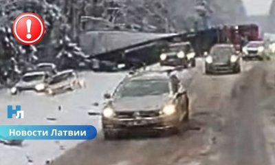Снежная трагедия: в массовом ДТП в Тукумском крае погибли три человека.