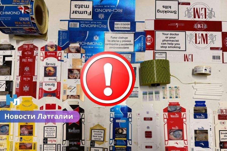 Подпольная табачная фабрика в Латгале: полиция изъяла 35 миллионов нелегальных сигарет.