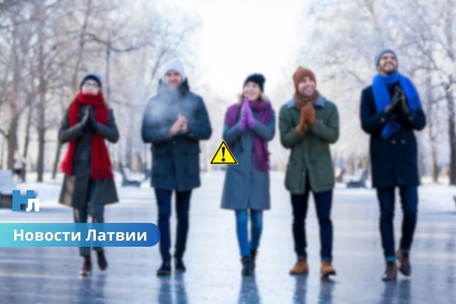 Снежный день и холодная ночь: прогноз погоды на понедельник в Латвии.