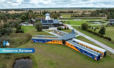 В Вентспилсском крае открывается необычная гостиница в старых вагонах поезда.