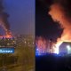 Крупный пожар в Румбуле продолжают тушить: спасатели работают на месте уже несколько суток.