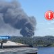 Масштабный пожар в Риге: над городом поднимается густой дым, объявлен высший уровень пожарной опасности.