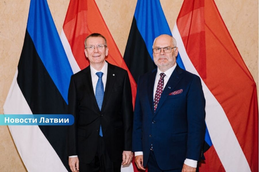 Президенты Латвии и Эстонии обсудили будущее Rail Baltica и вопросы безопасности.