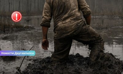 Крики о помощи из болота: в Даугавпилсе спасли человека из болотистой местности.