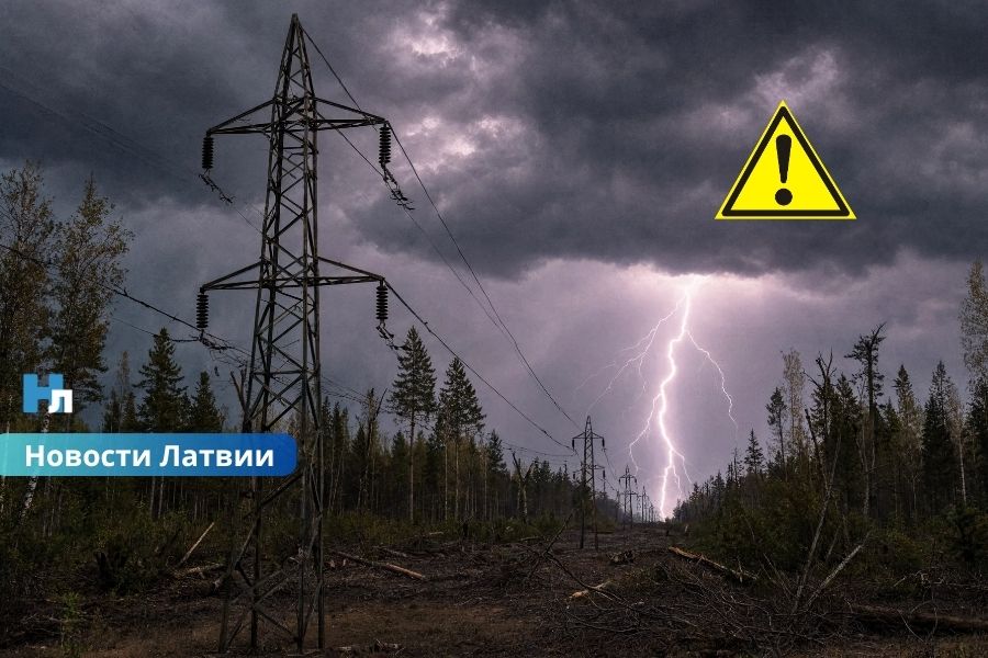Более 9 тысяч жителей Латгалии остались без электричества: гроза вызвала масштабные перебои с электроснабжением.