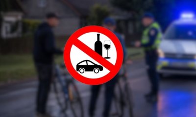 Опасные манёвры выдали нарушителей: в Латгалии задержали двух пьяных велосипедистов и водителя Toyota.