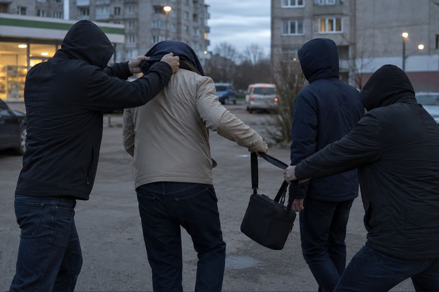 В Даугавпилсе мужчине надели на голову мешок и отобрали сумку: расследование завершено.