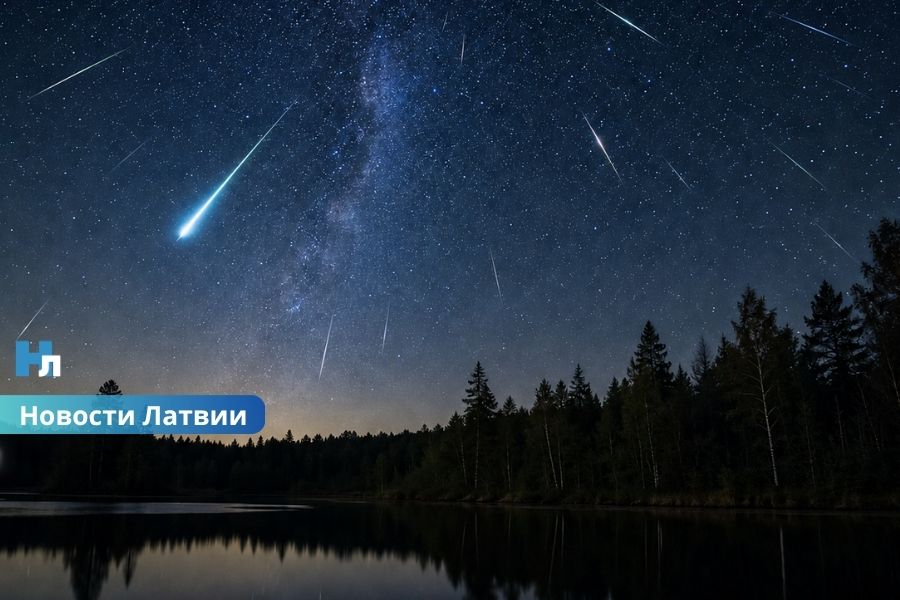 Персеиды в Латвии, метеорный поток Персеиды, звездный дождь в Латвии, Персеиды 2026, пик Персеид, ночь с 12 на 13 августа, где наблюдать Персеиды, когда смотреть Персеиды, метеоры над Латвией, падающие звезды, новолуние 12 августа, комета Свифта — Туттля, метеорный дождь, астрономические события августа, ночное небо Латвии, до 100 метеоров в час, наблюдение за метеорами, космическое событие года.