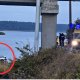 Машина в воде, человек у медиков: что произошло под Милгравским мостом.