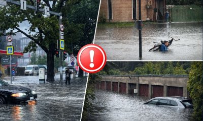 наводнение в Пярну, чрезвычайная ситуация в Эстонии, сильный дождь в Пярну, затопленные улицы Пярну, канализация Пярну, ливень в Эстонии, ограничения движения в Пярну, погода в Эстонии, отмена занятий в Пярну, последствия сильного дождя, городской потоп, новости Эстонии.