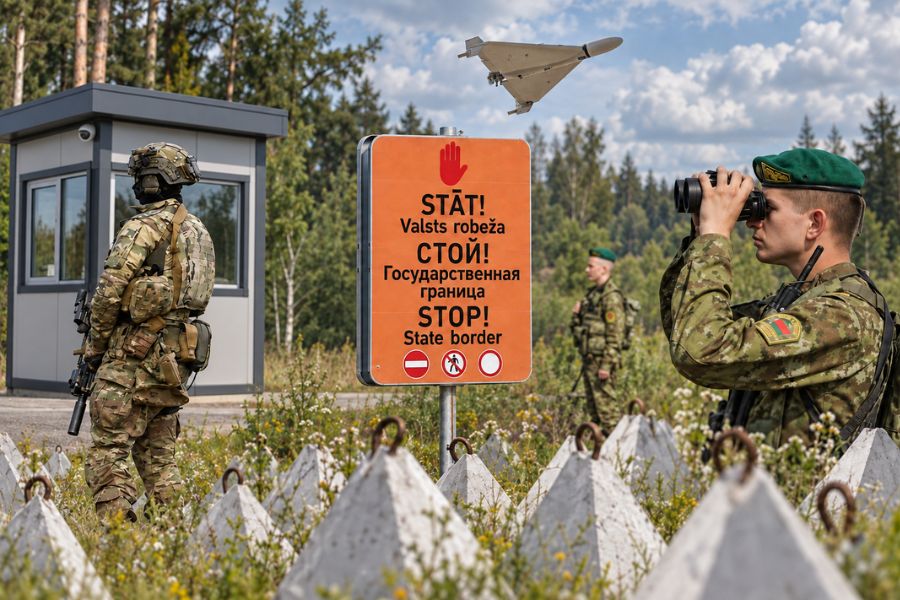 военные Латвии и Беларуси, обмен информацией о полётах, дроны в Латвии, Министерство обороны Латвии, Андрей Лукьянович, латвийско-белорусская граница, погранпереход Патерниеки, миграционное давление, консульская помощь в Беларуси.